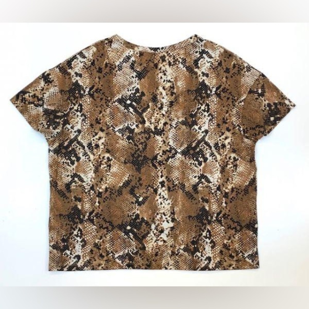 Women’s ZARA Trafaluc snake pattern 100% cotton T-Shirt size small